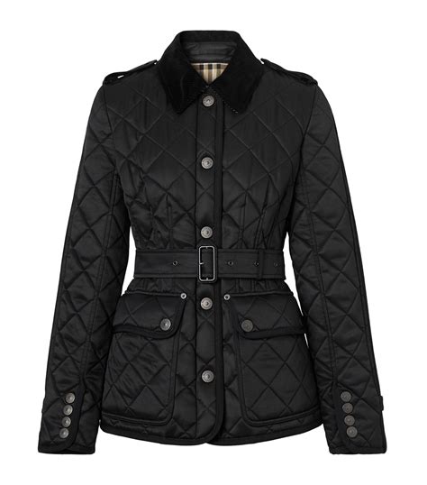 burberry quilted jacket women|burberry women's diamond quilted jacket.